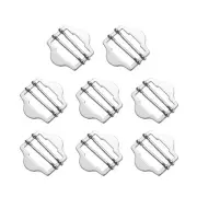 8Pcs Metal Adjuster Slide Buckles 25mm Webbing Strap Roller Pin Clip Silver
