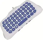 Guomao PS4/PS4 Slim 2.4G Wireless Controller Keyboard PS4 Wireless Game External Keyboard TP4-022 (Color : White)
