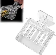 1/5/10 Pcs Queen Bee Clip, Plastic Queen Bee Marking Catcher, Queen Clips for Bees, Transparent Quee Bee Cage Trap Apiculture Beekeeping Tools Supplies