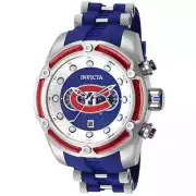 NEW Invicta NHL 52mm Montreal Canadiens Retro Glass Fiber Quartz Watch 42290