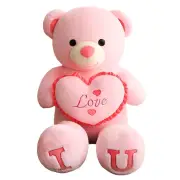 NNEOBA Giant Plush Valentines Love Bear Pillow