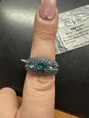 BP “Simply Speechless" RBP6661 LC Paraiba Tourmaline Hematite Sz 8