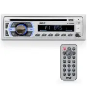 Pyle 300 Watt Marine Bluetooth Stereo Receiver Single DIN with CD Player