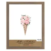 Country Chic 1.5" Wood Frame, 2mm glass and backing 16x20"-Whiskey Brown-2 Pk