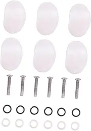 SWOOMEY 6Pcs Guitar Tuning Peg Knobs Replacement Buttons for Electric Acoustic Guitars Includes Ferrules and Screws Easy Installation Excellent Workmanship