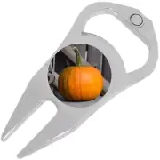 Festive Fall Pumpkin Golf Ball Marker Divot Repair Tool Bottle Opener