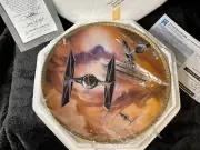 STAR WARS TIE FIGHTER HAMILTON COLLECTION ART PLATE COA