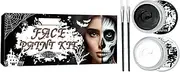 Large Capacity Face Paint Set - Black & White Makeup Palette, Professional Halloween Face Paint | Black and White Face Paint Kit Makeup Artists, Clown Skeleton Vampire Makeup Kit for Adults