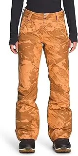 [THE NORTH FACE] Women's Sally Insulated Snow Pants, Topaz Tonal Mountainscape Print, Small Regular