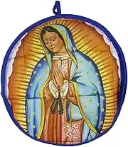 11" Our Lady of Guadalupe Tortilla Warmer. Keeps Tortillas Fresh and Warm for Over 1 Hour! Tortillas Stay Soft Throughout The Entire Meal.