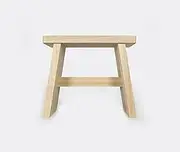 Hinoki Wood Japanese Onsen Style Bath Stool - Sauna & Bathing Seat