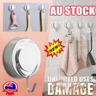 Damage-Free Hooks Hanger Towel Holder Rack Rail WH
