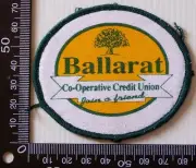 VINTAGE BALLARAT CO-OPERATIVE EMBROIDERED SOUVENIR PATCH WOVEN SEW CLOTH BADGE