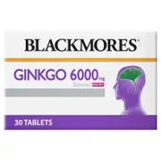 Blackmores Ginkgo 6000mg Tebonin 30 Tablets