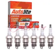 6 pc Autolite Copper Core 45 Spark Plugs for ASF34 83TS 80033 5007 2438 16 km