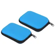 Dart Case, 2 Pack EVA Darts Carrying Storage with Mesh Pockets, Blue