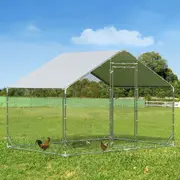 Pawz Chicken Coop Cage Large Walk in Hen Run Rabbit Hutch Ferret House Cover 2m