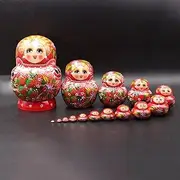 Matryoshka Russian Nesting Dolls 15 Pcs Nesting Dolls Cute Handmade Wooden Matryoshka Souvenir Educational Toy Creative Birthday Gift Happy Gift