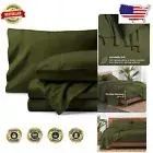 Warm & Breathable Organic Flannel Sheet Set - Full Size with 15-Inch Pocket