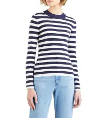[Levi's] Crewneck Rib Sweater in Oreo Cookie