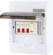 Electric Auxiliary Material 1 Way 40A 30mA RCD + 2 MCB Power Supply Box, Dependable Performance, Advanced Structure, Exquisite Appearance, for Residential Buildings, Workshops,