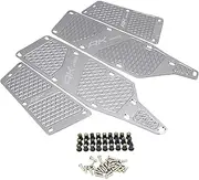 LOTFI 2017-2022 Fit For KYMCO AK550 KYMCO AK 550 Motorcycle Floorboards Foot Pegs Pedal Front And Rear Footrest Footboard Step (Size : Silver)