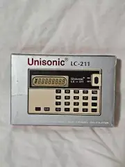 Vintage Unisonic LC-211 Credit Card Calculator New In Box