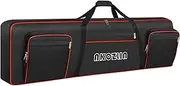 AKOZLIN 88 Keys Electric Piano Keyboard Gig Bag with Adjustable Straps and 5-Pocket for Keyboard Accessaries,Slim 88 Key Keyboard Case Interior:54.1"x13.18"x6.69"