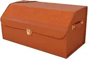 Car Trunk Organizer, Multifunction Large Capacity Wear-Resistant and Moisture-Proof Car Trunk Storage Box, Travel Storage Accessories(Orange)