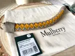 MULBERRY Iris small braided leather bag handle RRP £125 Deep amber