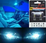 Canbus Error LED Light 194 Icy Blue 8000K Two Bulb License Plate Tag Upgrade Fit