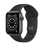 蘋果APPLE WATCH SERIES 6 GPS 44MM 太空灰/藍色 鋁金屬錶殼配 黑色/藍色 運動型錶帶