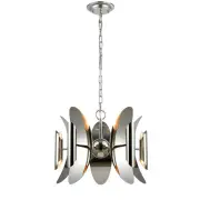STRATO Pendant Lamp Light Interior SESx10 Stainless Steel Concave Oval x 5 OD604mm