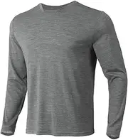 [Merino Protect] 100% Merino Wool Base Layer Mens Soft Long Sleeve Shirts Odor Resistance Thermal Underwear for Hunting Hiking