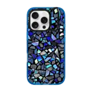 iPhone 16 Pro Impact Ring Stand Case MagSafe Compatible Deep Blue Crystal