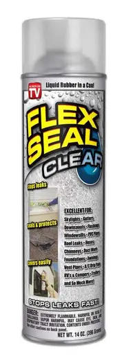 FLEX SEAL Spray Liquid Rubber CLEAR 14oz 396gm FSCL20