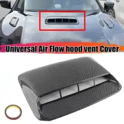 Car Air Flow Intake Hood Scoop Vent Bonnet Cover Decor Accessories Carbon Look