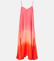 [Juliet Dunn] Juliet Dunn Scalloped silk slip dress UK 14 pink