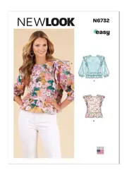 New Look Sewing Pattern N6732 Misses' Tops
