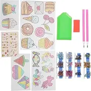 Kisangel 1Set Unicorn Gems Sticker Kit DIY Diamond Art Stickers for Crafts Self Adhesive Jewel Stickers for Creative Projects and Fun Parties