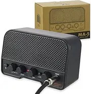 Traveler Guitar Black 5-Watt Portable Amp | Rechargeable Battery Powered with Bluetooth/Aux | Guitar Amp for Electric, Bass, Acoustic & More