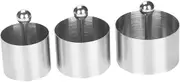 MOLUCKFU Stainless Steel Round Cold Dish Molds Kitchen Utensils for Cooling Rack Baking Madeleine Pan