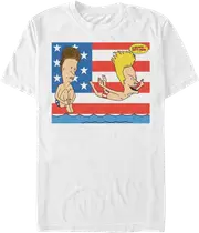 Patriotic Splash Beavis And Butt-Head T-Shirt