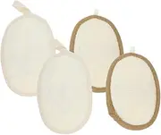 BIUDECO Bath Shower Loofah Sponge Scrubber Exfoliating Body Scrubbers Soft Loofah Pad Soap Scrubber for Women Men