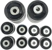 10PCS Front Upper and Lower Control Arm Bushings Kit 4H0407515 8K0407515 4G0407515 8K0407183F 4E0407181B 4G0407182 Compatible For Q5(Q5 2012-2017)