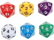 Hohopeti 12pcs Polyhedral Dice Sided Dice for Math Games Tabletop Role Playing Classroom Activities and Game Nights