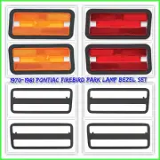 OER 1970-1981 Pontiac Firebird Front & Rear Marker Lamp & Bezel Set