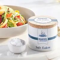 在飛比找蝦皮商城優惠-MARSEL 藍舶 比利時鹽之花 瓷罐 125g 結晶優美 