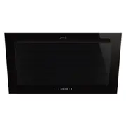 Smeg 90cm Linea Vertical Rangehood - Midnight Black