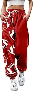[Generic] Hiking Pants Women Joggers Pants Workout High Waisted Yoga Pants with Pockets Linen Women